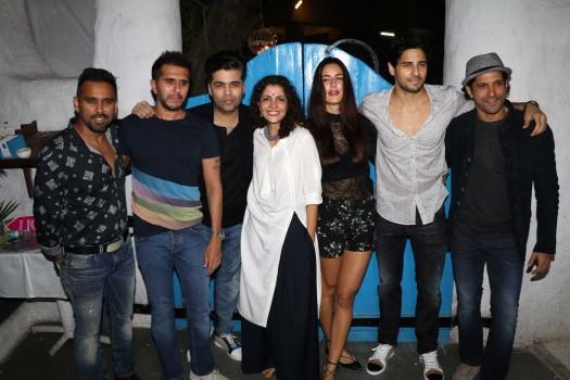 Bollywood actor Sidharth Malhotra and actress Katrina Kaif at Baar Baar Dekho wrap up party.