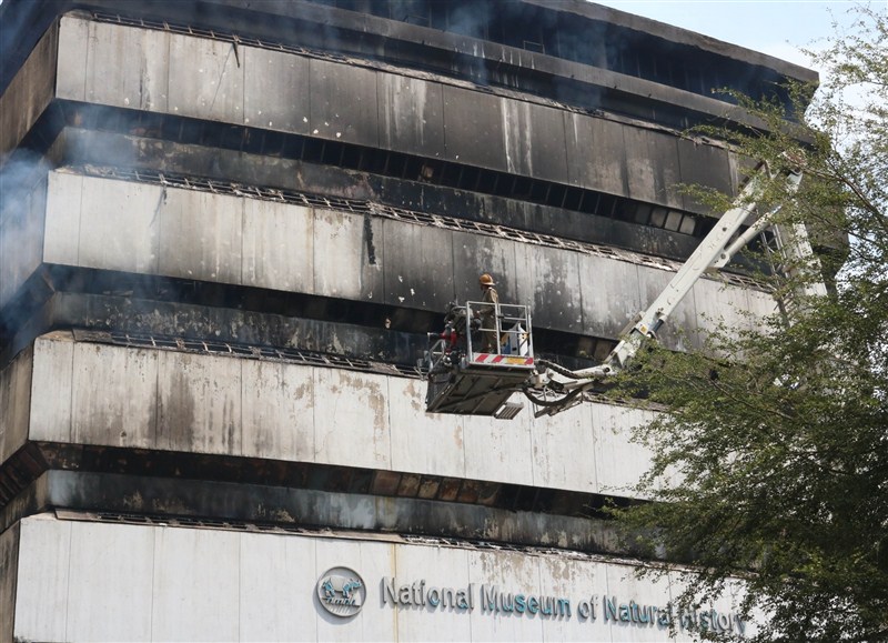 A massive fire destroyed the National Museum of Natural History (NMNH) early morning on Tuesday, reducing its priceless collection including fossils to ashes, officials said. Massive Fire at Delhi Museum,Fire at Delhi Museum,Delhi Museum,Natural History,National Museum of Natural History
