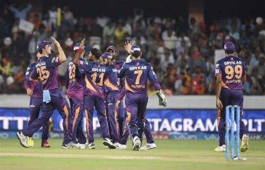 Rising Pune Supergiants ended their four-match losing streak in the Indian Premier League (IPL) with a 34-run win via D/L method over Sunrisers Hyderabad at the Rajiv Gandhi International Stadium on Tuesday.