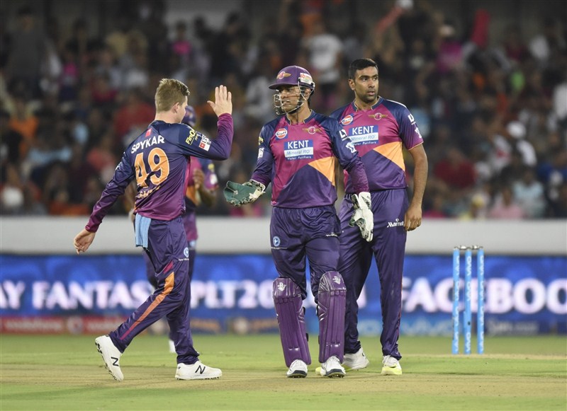 Rising Pune Supergiants ended their four-match losing streak in the Indian Premier League (IPL) with a 34-run win via D/L method over Sunrisers Hyderabad at the Rajiv Gandhi International Stadium on Tuesday. Rising Pune Supergiants beat Sunrisers Hyderabad,Rising Pune Supergiants beat Sunrisers Hyderabad by 34 runs (D/L),Rising Pune Supergiants,Sunrisers Hyderabad,Indian Premier League,Indian Premier League 2016,Indian Premier League 9,IPL 2016,IPL 9,IPL,IPL