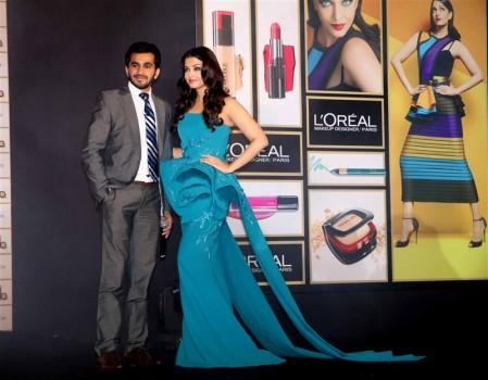 Bollywood actress Aishwarya Rai Bachchan launches L'Oreal Paris Cannes 2016 collection.