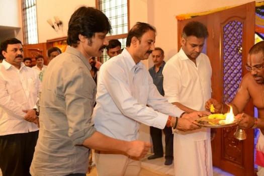 Pawan Kalyan and SJ Suryah's upcoming movie launched today in Hyderabad.