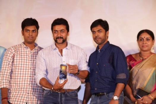Tamil upcoming 24 Press Meet event held today in Chennai. Celebs like Suriya, Saranya Ponvannan, Madhan Karky, Vikram Kumar, Mohan Raman and others graced the event.