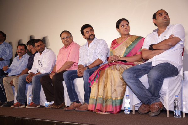 Tamil upcoming 24 Press Meet event held today in Chennai. Celebs like Suriya, Saranya Ponvannan, Madhan Karky, Vikram Kumar, Mohan Raman and others graced the event. 24 Press Meet,Tamil movie 24,Suriya,Saranya Ponvannan,Madhan Karky,Vikram Kumar,Mohan Raman,24 Press Meet pics,24 Press Meet images,24 Press Meet photos,24 Press Meet stills,24 Press Meet pictures