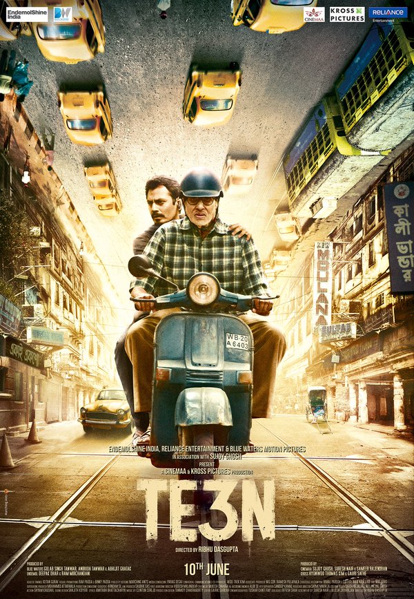 The first poster of Ribhu Dasgupta's thriller Amitabh Bachchan,TE3N first look poster revealed,TE3N first look poster,TE3N first look,TE3N poster,Nawazuddin Siddiqui,Ribhu Dasgupta