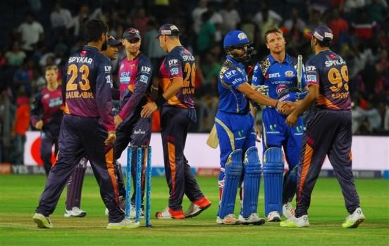 Leading from the front, skipper Rohit Sharma smashed a match-winning unbeaten 85 off just 60 balls to guide defending champions Mumbai Indians to a comfortable eight-wicket victory over Rising Pune Supergiants in the Maharashtra derby of the Indian Premier League (IPL) on Sunday.
