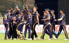 Batting knights Yusuf Pathan and Andre Russell won the match for Kolkata Knight Riders (KKR) against Royal Challengers Bangalore (RCB), scoring 189/5 with five balls to spare at Chinnaswamy Stadium on Monday in the 30th match of IPL Season Nine.