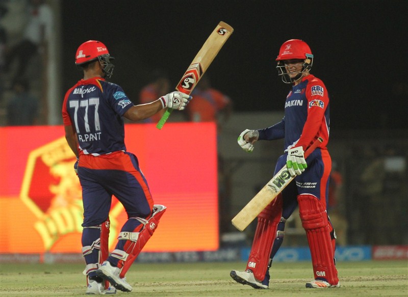 Rishabh Pant (69) and Quinton de Kock (46) produced a match-winning opening stand to guide Delhi Daredevils to a convincing eight-wicket victory over Gujarat Lions in an Indian Premier League (IPL) match at the Saurashtra Cricket Association Stadium on Tuesday. Delhi Daredevils thrash Gujarat Lions by 8 wickets,Delhi Daredevils thrash Gujarat Lions,Delhi Daredevils vs Gujarat Lions,Delhi Daredevils,Gujarat Lions,Rishabh Pant,Quinton de Kock,Indian Premier League,Indian Premier League 2016,Indian Premier League 9