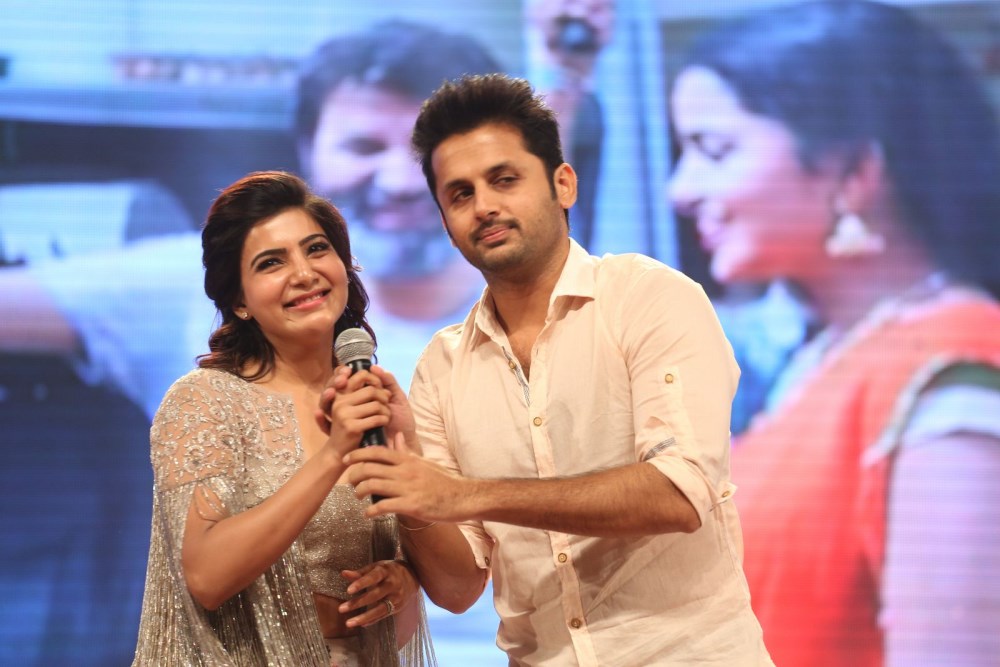 Telugu upcoming movie 'A..Aa' (Anasuya Ramalingam vs Anand Vihari) audio launch held at Shilpakala Vedika in Hyderabad. A..Aa,A..Aa audio launch,Anasuya Ramalingam vs Anand Vihari,Nithin,Samantha,Pawan Kalyan,A..Aa audio launch pics,A..Aa audio launch images,A..Aa audio launch pictures,A..Aa audio launch photos,A..Aa audio launch stills