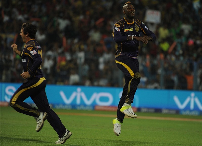 Andre Russell came up with a magical last over to help Kolkata Knight Riders (KKR) grab a seven-run victory over Kings XI Punjab in an Indian Premier League (IPL) contest at the Eden Gardens here on Wednesday. Kolkata Knight Riders thrash Kings XI Punjab,Kolkata Knight Riders beat Kings XI Punjab,Kolkata Knight Riders,Kings XI Punjab,Andre Russell,Indian Premier League,Indian Premier League 2016,Indian Premier League 9
