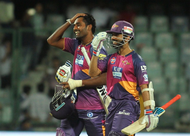 Riding on opener Ajinkya Rahane's fifth half-century of the tournament, Rising Pune Supergiants beat Delhi Daredevils by seven wickets in a league match of the Indian Premier League (IPL) at the Ferozeshah Kotla Stadium on Friday. Rising Pune Supergiants beat Delhi Daredevils,Rising Pune Supergiants beat Delhi Daredevils by 7 wickets,Rising Pune Supergiants,Delhi Daredevils,Indian Premier League,Indian Premier League 2016,Indian Premier League 9,IPL 2016,IPL 9,IPL
