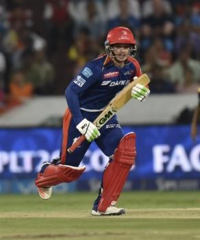 Delhi Daredevils rode on a powerful batting performance to defeat Sunrisers Hyderabad by seven wickets in an Indian Premier League (IPL) clash at the Rajiv Gandhi International Stadium on Thursday.
