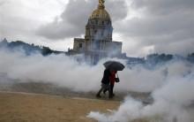 Protesters clash with police across France against plans to loosen the country's protective labor law.