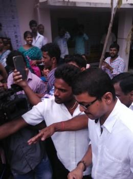 Tamil Nadu Chief Minister J.Jayalalithaa on Monday cast her vote here in the ongoing state legislative assembly elections.