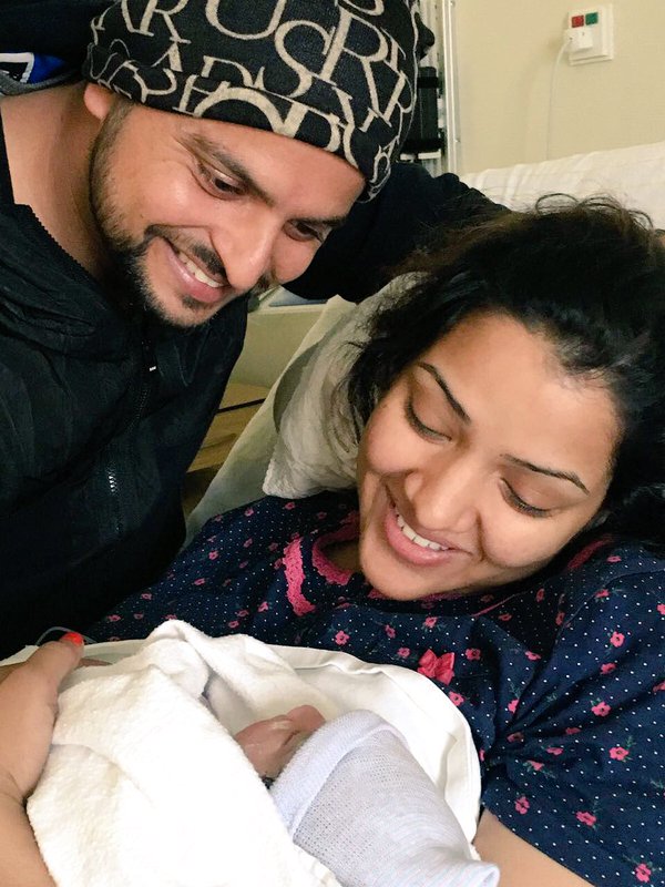 India cricketer Suresh Raina on Sunday became a father after his wife Priyanka Chaudhary gave birth to a baby girl at a private hospital. Suresh Raina,Suresh Raina shares adorable photos of daughter Gracia,Suresh Raina daughter Gracia,Gracia,Priyanka Chaudhary,Suresh Raina daughter,Suresh Raina daughter pics,Suresh Raina daughter images,Suresh Raina daughter photos,Suresh Raina daughter sti