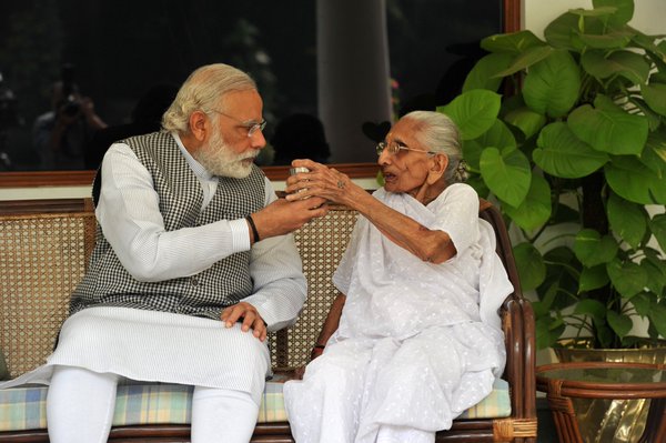 Prime Minister Narendra Modi on Sunday tweeted several pictures with his old mother, who was visiting him at his official residence here for the first time since he became prime minister, saying he Narendra Modi,Prime Minister Narendra Modi,Narendra Modi with his mother,Narendra Modi mother,Modi tweets pictures with mother