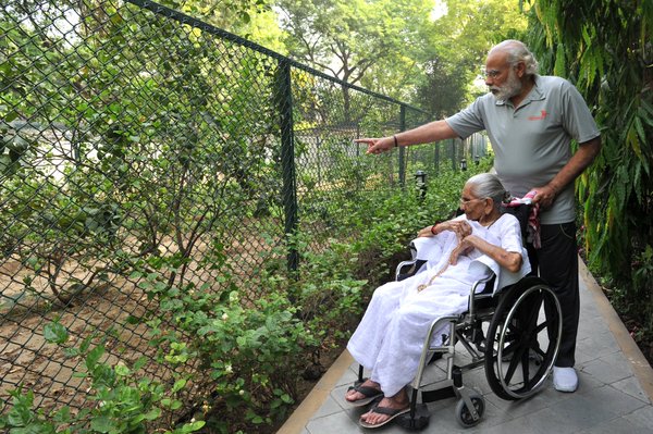 Prime Minister Narendra Modi on Sunday tweeted several pictures with his old mother, who was visiting him at his official residence here for the first time since he became prime minister, saying he Narendra Modi,Prime Minister Narendra Modi,Narendra Modi with his mother,Narendra Modi mother,Modi tweets pictures with mother