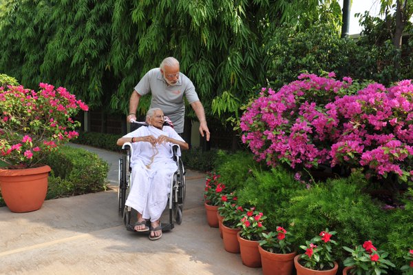 Prime Minister Narendra Modi on Sunday tweeted several pictures with his old mother, who was visiting him at his official residence here for the first time since he became prime minister, saying he Narendra Modi,Prime Minister Narendra Modi,Narendra Modi with his mother,Narendra Modi mother,Modi tweets pictures with mother