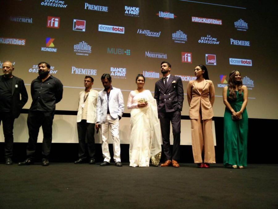 The cast of Raman Raghav 2.0 are here at the Cannes Film Festival and here are the first clicks of the team. Raman Raghav 2.0 special screening,Raman Raghav 2.0,Raman Raghav 2.0 special screening at Cannes,Cannes Film Festival,Cannes Film Festival 2016,Bollywood movie Raman Raghav 2.0,Nawazuddin Siddiqui,Vicky Kaushal
