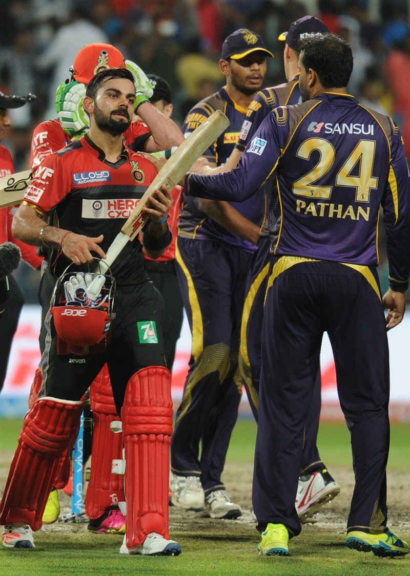 Virat Kohli and A.B. de Villiers once again delivered the goods with their bats as their Royal Challengers Bangalore romped home with 9 wickets to spare against Kolkata Knight Riders in an Indian Premier League (IPL) contest at the Eden Gardens on Monday. Virat Kohli,A.B. de Villiers,Virat Kohli and A.B. de Villiers,RCB win by 9 wickets against KKR,Royal Challengers Bangalore,Kolkata Knight Riders,IPL 2016,IPL pics,IPL images,IPL photos,IPL stills,IPL pictures,Indian Premier League,Indian Premier League 20
