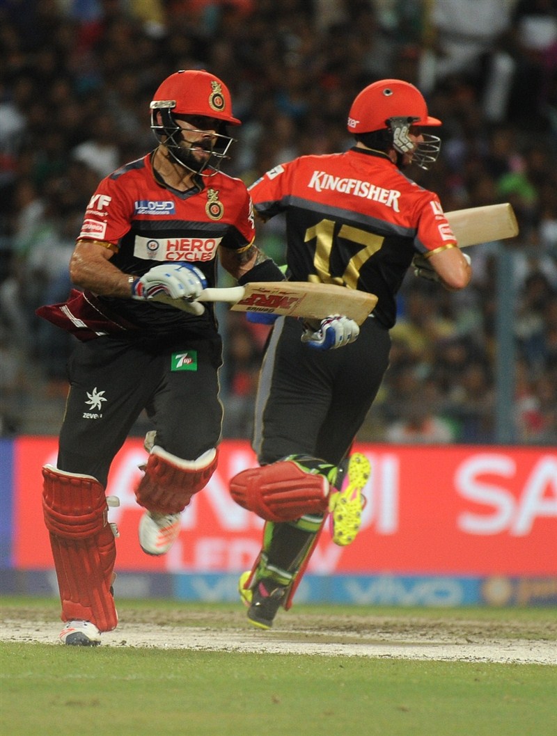 Virat Kohli and A.B. de Villiers once again delivered the goods with their bats as their Royal Challengers Bangalore romped home with 9 wickets to spare against Kolkata Knight Riders in an Indian Premier League (IPL) contest at the Eden Gardens on Monday. Virat Kohli,A.B. de Villiers,Virat Kohli and A.B. de Villiers,RCB win by 9 wickets against KKR,Royal Challengers Bangalore,Kolkata Knight Riders,IPL 2016,IPL pics,IPL images,IPL photos,IPL stills,IPL pictures,Indian Premier League,Indian Premier League 20