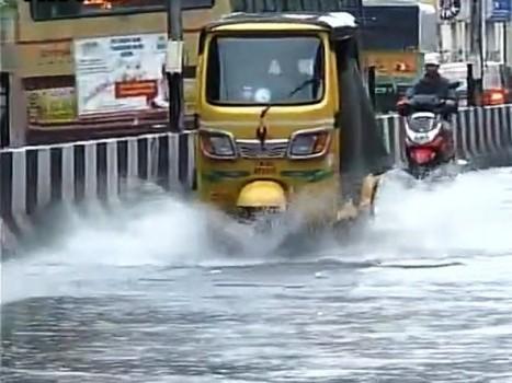 Heavy rainfall will continue in Tamil Nadu and Puducherry during the next 24 hours, said the weather department on Wednesday.