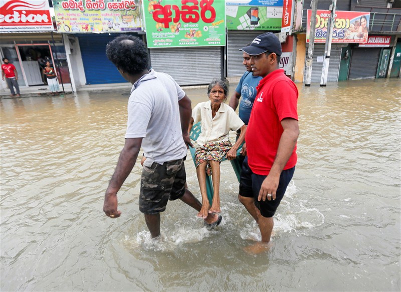 The toll in torrential rains in Sri Lanka on Thursday rose to 42 as search and rescue operations for survivors continued, especially in the country's central region that was hit by landslides leaving 134 missing. Sri Lanka Cyclone,Cyclone,Cyclone in Sri Lanka,landslide,landslide in Sri lanka,torrential rains