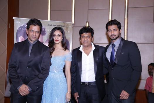 Prema Baraha Kannada andadhalin Pon Veedhiyil Tamil Bilingual Movie Launch held at the Sheraton Grand Bangalore Hotel at Brigade Gateway in Bengaluru.