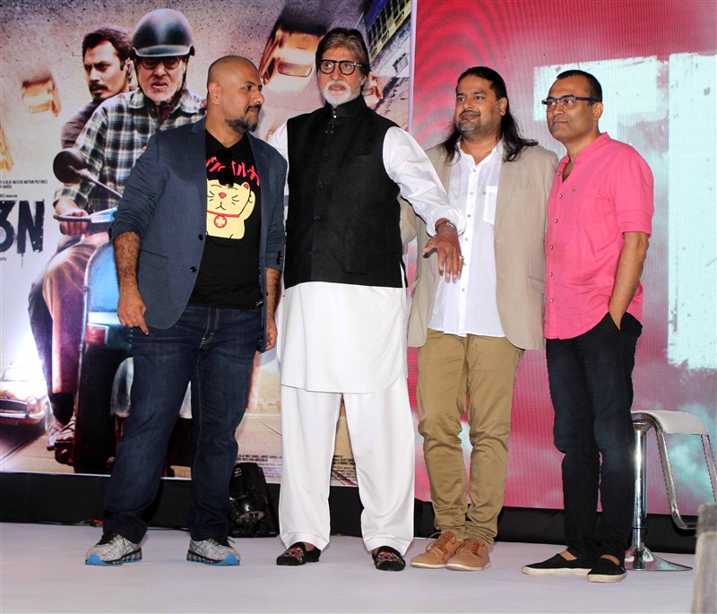 Amitabh Bachchan, Vishal and Others launched the music of film TE3N at an event in Mumbai. TE3N Audio Launch,TE3N,Amitabh Bachchan,Vishal,Bollywood movie TE3N,TE3N Audio Launch pics,TE3N Audio Launch images,TE3N Audio Launch photos,TE3N Audio Launch stills,TE3N Audio Launch pictures