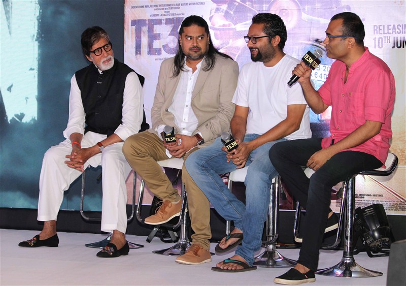 Amitabh Bachchan, Vishal and Others launched the music of film TE3N at an event in Mumbai. TE3N Audio Launch,TE3N,Amitabh Bachchan,Vishal,Bollywood movie TE3N,TE3N Audio Launch pics,TE3N Audio Launch images,TE3N Audio Launch photos,TE3N Audio Launch stills,TE3N Audio Launch pictures