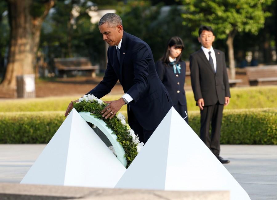 Barack Obama became the first incumbent U.S. president to visit Hiroshima, in a gesture Tokyo and Washington hope will showcase their alliance and reinvigorate efforts to rid the world of nuclear arms. Barack Obama,Obama makes historic trip to Hiroshima,historic trip to Hiroshima,U.S. president to visit Hiroshima,U.S. president Barack Obama,Barack Obama at Hiroshima