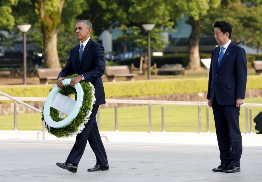 Barack Obama became the first incumbent U.S. president to visit Hiroshima, in a gesture Tokyo and Washington hope will showcase their alliance and reinvigorate efforts to rid the world of nuclear arms. Barack Obama,Obama makes historic trip to Hiroshima,historic trip to Hiroshima,U.S. president to visit Hiroshima,U.S. president Barack Obama,Barack Obama at Hiroshima