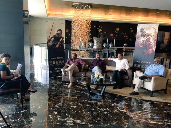 Baahubali is gearing up for grand release in China next month and the interaction with Chinese media is a part of promotional activities. Baahubali,Baahubali Team interacts with Chinese Media,Baahubali Team with Chinese Media,Chinese Media,Baahubali Team Interacts with Chinese Media Images,Baahubali Team Interacts with Chinese Media phts,Baahubali Team Interacts with Chinese Media pics,Baah
