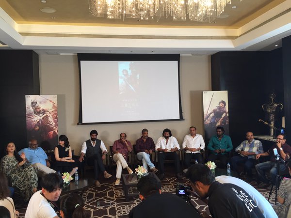 Baahubali is gearing up for grand release in China next month and the interaction with Chinese media is a part of promotional activities. Baahubali,Baahubali Team interacts with Chinese Media,Baahubali Team with Chinese Media,Chinese Media,Baahubali Team Interacts with Chinese Media Images,Baahubali Team Interacts with Chinese Media phts,Baahubali Team Interacts with Chinese Media pics,Baah