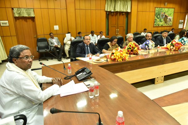 Karnataka Chief Minister Siddaramaiah on Thursday invited seven senior Indian diplomats to be ambassadors of the state to promote it at various international fora. Siddaramaiah,Chief Minister Siddaramaiah,Siddaramaiah invites senior diplomats,Siddaramaiah invites senior diplomats to promote Karnataka,senior Indian diplomats,J.S. Mukul,Nandini Singla,Ruchi Ganashyam,Radhika L. Lokesh,Vikram K. Doraiswamy,Gaurav Shres