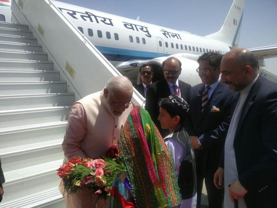 Prime Minister Narendra Modi on Saturday left for a five-nation tour that will take him to Afghanistan, Qatar, Switzerland, the US and Mexico. PM Narendra Modi,Narendra Modi,Narendra Modi arrival at Herat,Narendra Modi at Herat,Modi at Herat,Narendra Modi reaches Herat,Narendra Modi at Afghanistan,Narendra Modi reaches Afghanistan,Narendra Modi in Afghanistan,Modi in Afghanistan