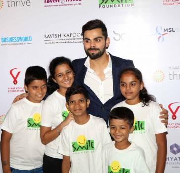 Yuvraj Singh, Hardik Pandya and Mahendra Singh Dhoni grace Virat Kohli foundation charity dinner for Smile Foundation.