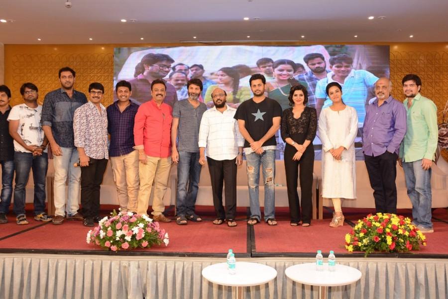 Telugu movie A..Aa Success Meet held at Hyderabad on Saturday. Celebs like Nithin, Samantha Ruth Prabhu, Hari Teja, Director Trivikram Srinivas, Producer S. Radha Krishna, Vijaya Naresh, Srinivasa Reddy, Ajay and others graced the event. A..Aa,A..Aa success meet,Nithin,Samantha,Trivikram Srinivas,Samantha Ruth Prabhu,A..Aa success meet pics,A..Aa success meet images,A..Aa success meet photos,A..Aa success meet stills,A..Aa success meet pictures,S. Radha Krishna