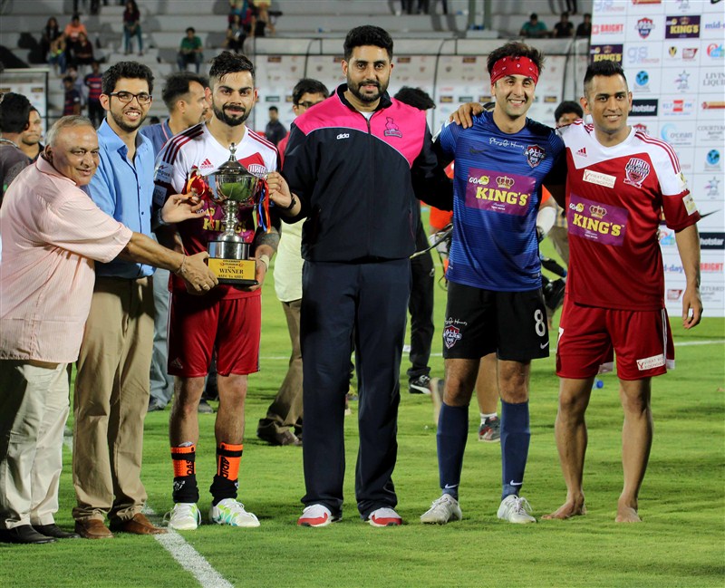 The charity football match between the teams from the film industry and Indian cricketers ended in a 2-2 draw, but actor Abhishek Bachchan said irrespective of the draw, the noble cause and the people for whom the match was held emerged winner. Virat Kohli,Abhishek Bachchan,Celebrity Clasico 2016,Ranbir Kapoor,Aditya Roy Kapur,Shoojit Sircar,Raj Kundra,Mahendra Singh Dhoni,R. Ashwin,Shikhar Dhawan,Harbhajan Singh,Yuvraj Singh