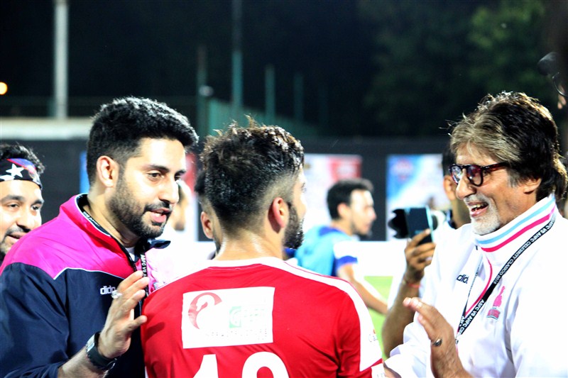 The charity football match between the teams from the film industry and Indian cricketers ended in a 2-2 draw, but actor Abhishek Bachchan said irrespective of the draw, the noble cause and the people for whom the match was held emerged winner. Virat Kohli,Abhishek Bachchan,Celebrity Clasico 2016,Ranbir Kapoor,Aditya Roy Kapur,Shoojit Sircar,Raj Kundra,Mahendra Singh Dhoni,R. Ashwin,Shikhar Dhawan,Harbhajan Singh,Yuvraj Singh