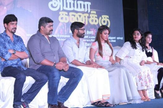Tamil movie Amma Kanakku Press Meet held today (7th June) in chennai. Celebs like Dhanush, Amala Paul and others graced the event.