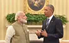 Prime Minister Narendra Modi meets the USA President Barack Obama in Oval Office, at White House in Washington DC, USA on June 7, 2016.