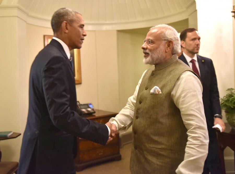 Prime Minister Narendra Modi meets the USA President Barack Obama in Oval Office, at White House in Washington DC, USA on June 7, 2016. Narendra Modi,Barack Obama,Narendra Modi meets Barack Obama,Narendra Modi meets Barack Obama at White House,Modi meets Obama at White House,Modi meets Obama,USA President Barack Obama.,Prime Minister Narendra Modi,Oval Office,Washington
