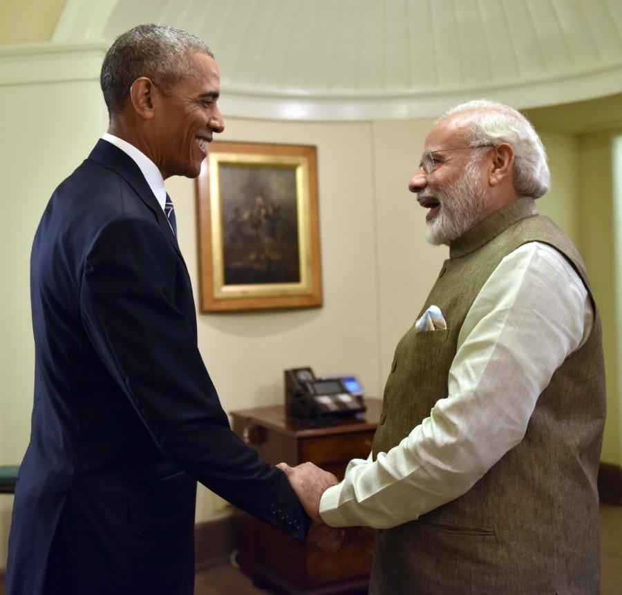 Prime Minister Narendra Modi meets the USA President Barack Obama in Oval Office, at White House in Washington DC, USA on June 7, 2016. Narendra Modi,Barack Obama,Narendra Modi meets Barack Obama,Narendra Modi meets Barack Obama at White House,Modi meets Obama at White House,Modi meets Obama,USA President Barack Obama.,Prime Minister Narendra Modi,Oval Office,Washington