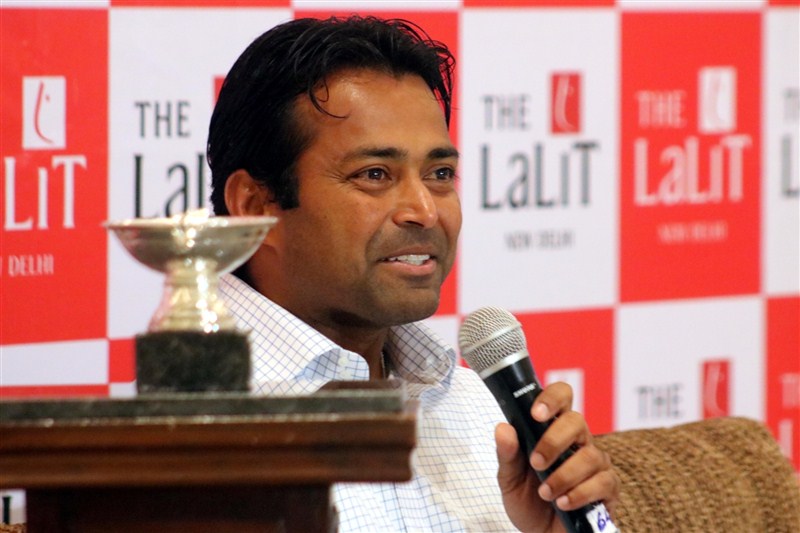 Indian tennis player Leander Paes during a press conference in New Delhi on June 7, 2016. Leander Paes,Rio Olympics,Leander Paes' press conference,Rohan Bopanna,Rio Olympics 2016