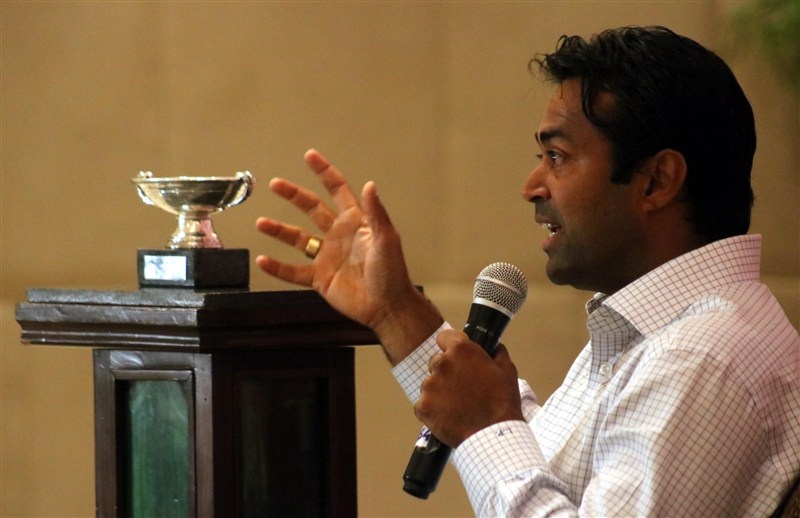 Indian tennis player Leander Paes during a press conference in New Delhi on June 7, 2016. Leander Paes,Rio Olympics,Leander Paes' press conference,Rohan Bopanna,Rio Olympics 2016