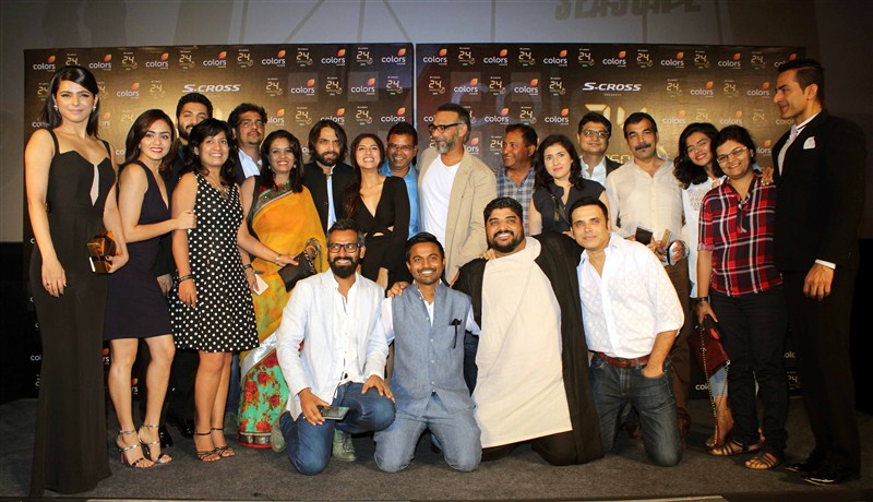 The action-packed trailer of '24: Season 2' starring actor-producer Anil Kapoor was unveiled here on Wednesday in the presence of his star daughter Sonam Kapoor and superstar Aamir Khan. 24: season 2,24: season 2 trailer,Anil Kapoor,Aamir Khan,Sonam Kapoor,sikander kher,surveen chawla,ashish vidyarthi,24: season 2 press meet,24: season 2 pics,24: season 2 images,24: season 2 photos,24: season 2 stills,24: season 2 pictures