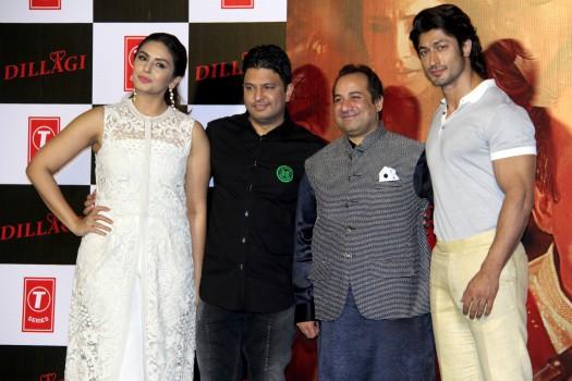 Photos of Song launch of album 'Dillagi' with Vidyut Jammwal, Huma Qureshi's and Rahat Fateh Ali Khan.