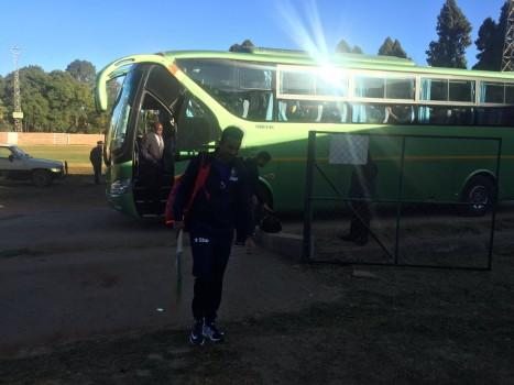 Team India arrived for the 1st ODI at the Harare Sports Club.