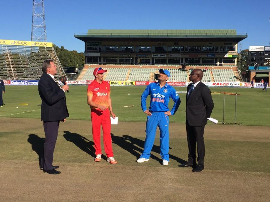 Team India has won the toss and elected to bowl first. India vs Zimbabwe,India vs Zimbabwe 1st ODI,MS Dhoni,India vs Zimbabwe pics,india vs zimbabwe 2016,India vs Zimbabwe ODI Series,IndvsZim,IndvsZim 2016